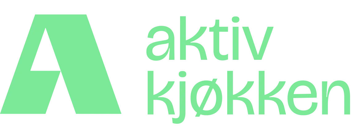 Aktiv Kjøkken Logo + Name Bright Green